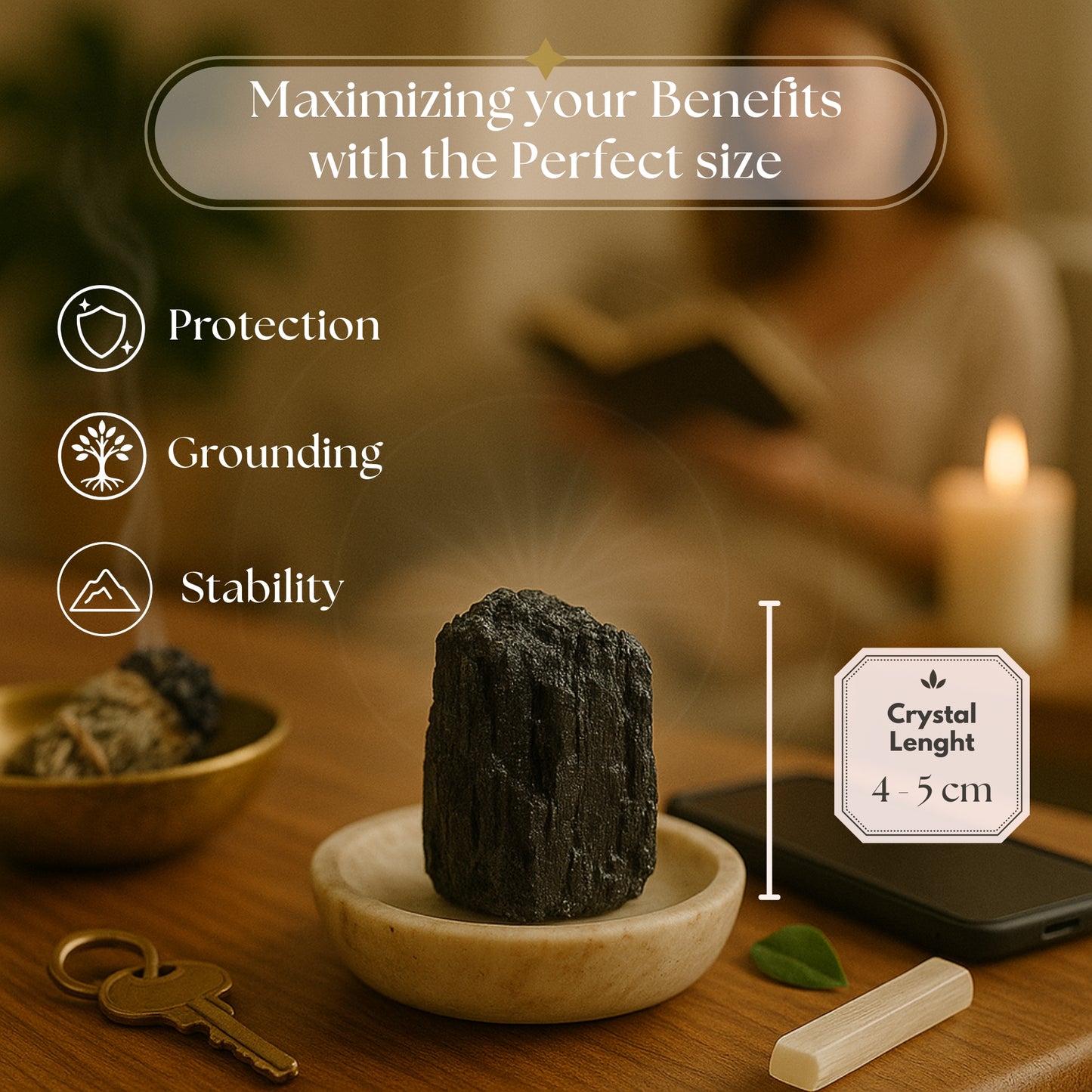 Black Tourmaline Crystal