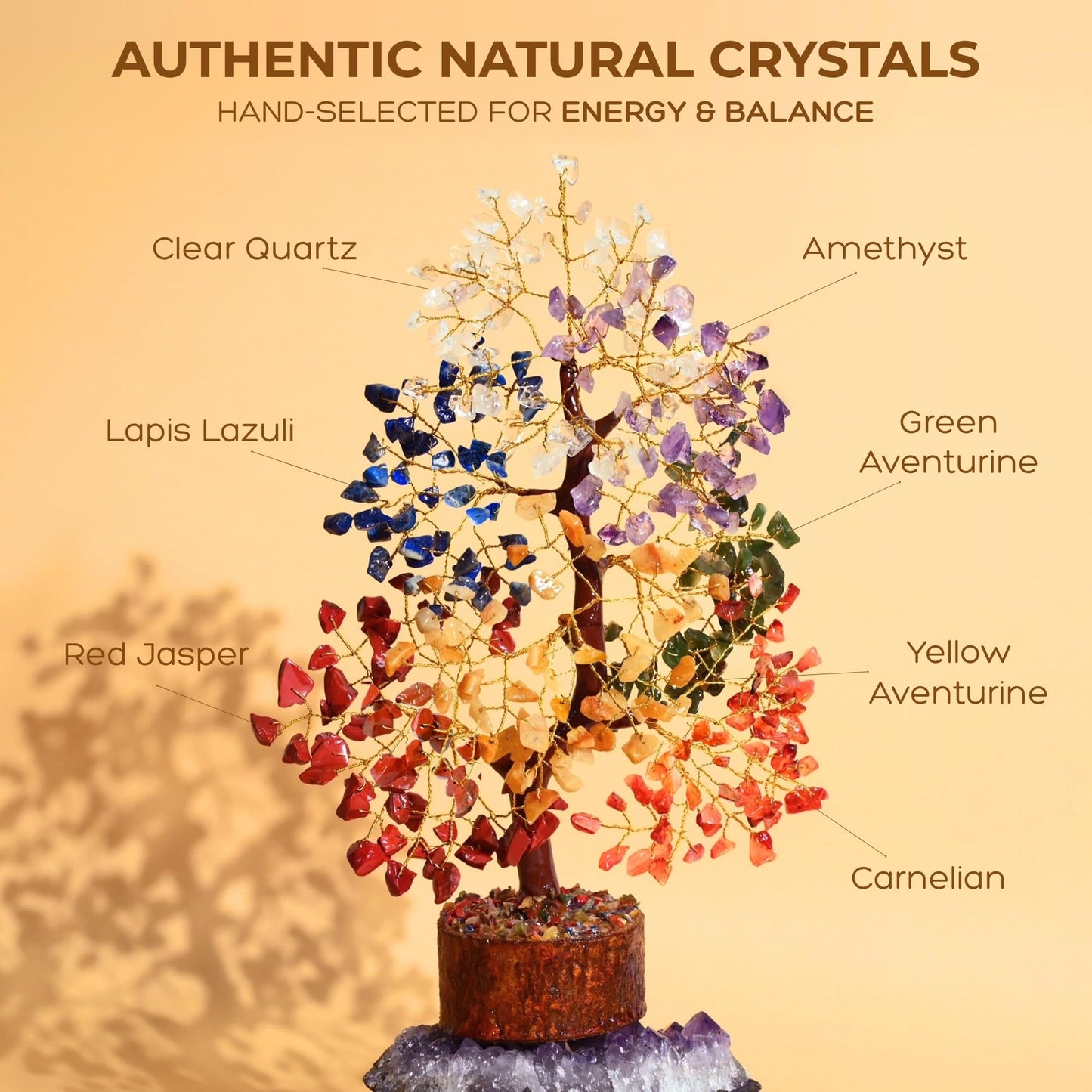 7 Chakra Crystal Tree of Life